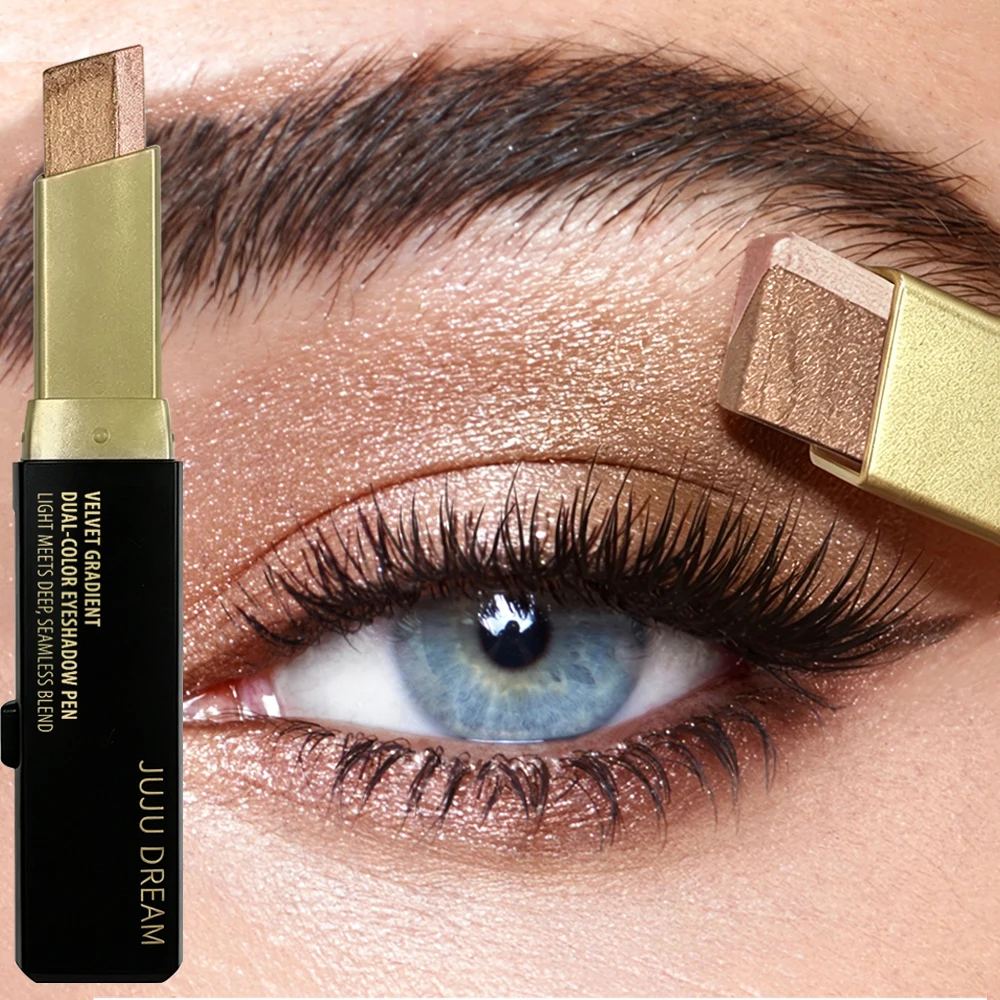 Dual-Color Eyeshadow Stick - W - Gold 6138 ulasan dan harga
